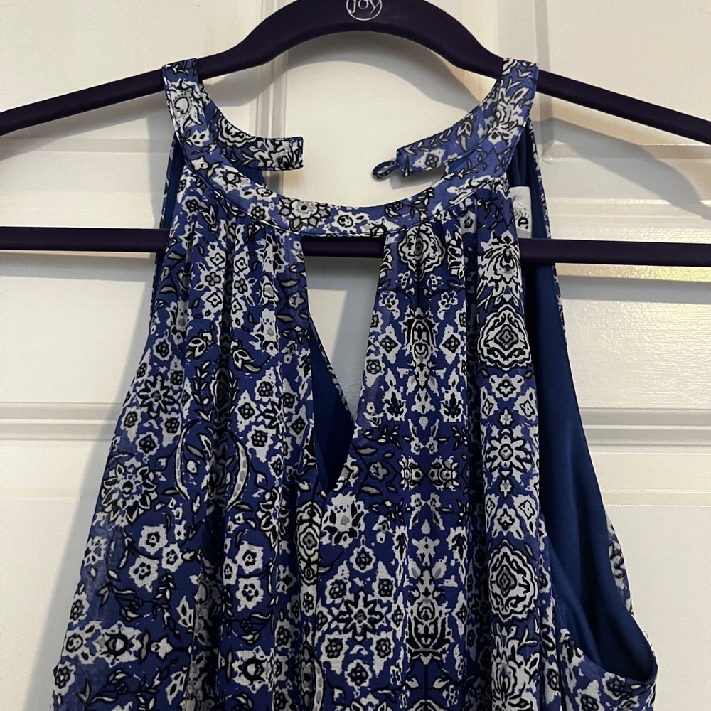Elle Royal Blue Paisley Dress